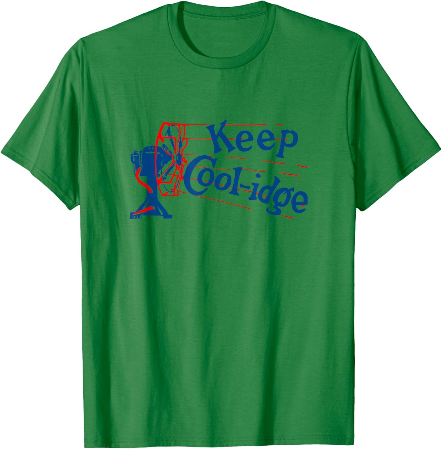 President Calvin Coolidge Vintage Political Campaign Button T-Shirt - T-Shirt | Irish Green
