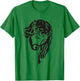 Jesus Christ God Love Face Religion Faith Graphic T-Shirt - T-Shirt | Irish Green