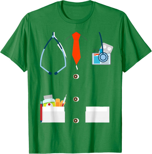 Doctor White Lab Coat Funny Halloween Costume Women T-Shirt - T-Shirt | Irish Green
