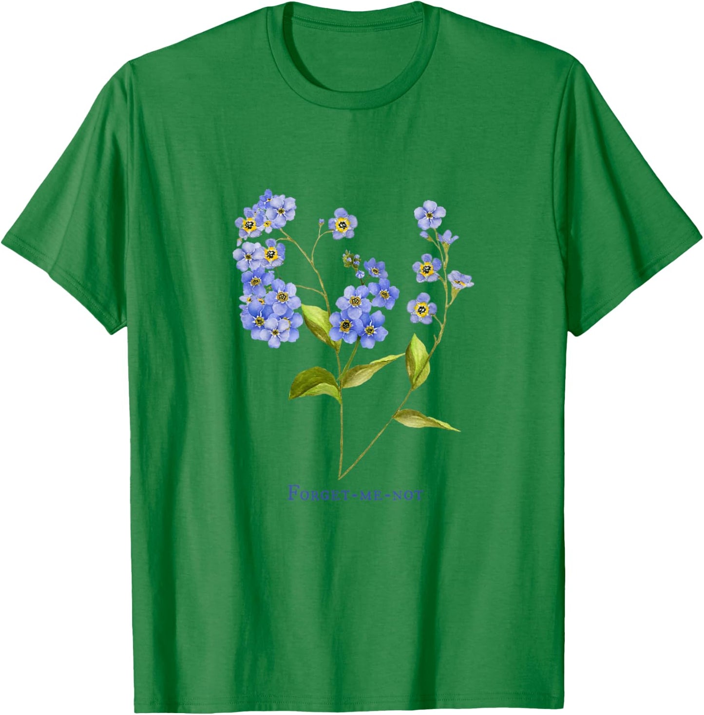 Forget me not flower T-Shirt - T-Shirt | Irish Green