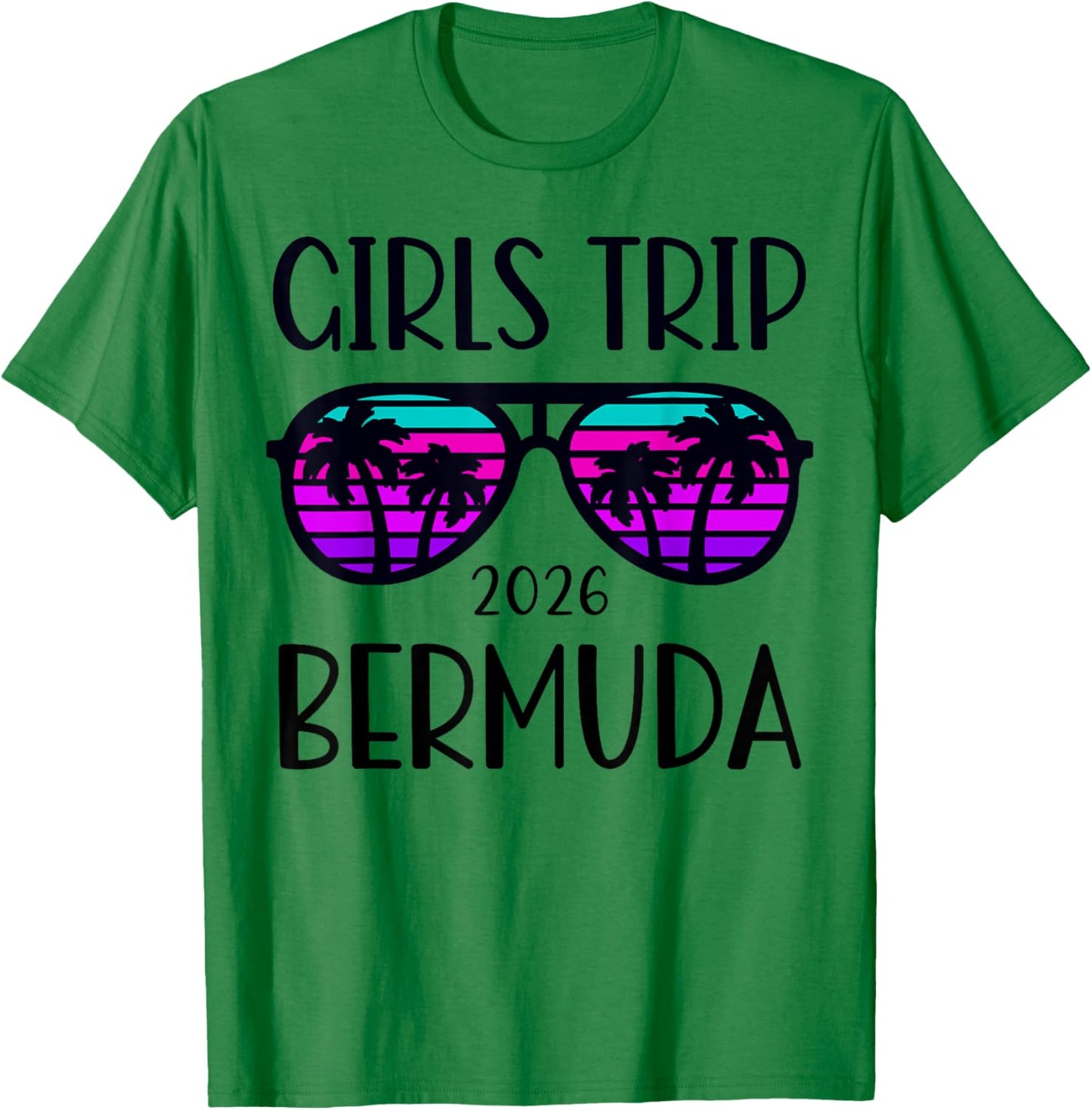 Bermuda Girls Trip 2026 Weekend Vacation Matching T-Shirt - T-Shirt | Irish Green