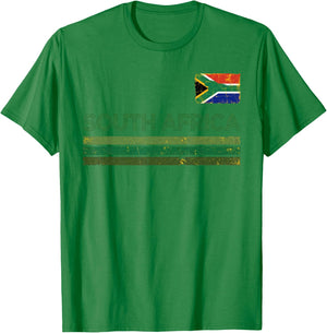 South Africa Retro Vintage Jersey Capetown African T-Shirt - T-Shirt | Irish Green