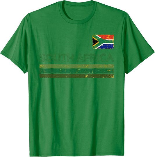 South Africa Retro Vintage Jersey Capetown African T-Shirt - T-Shirt | Irish Green