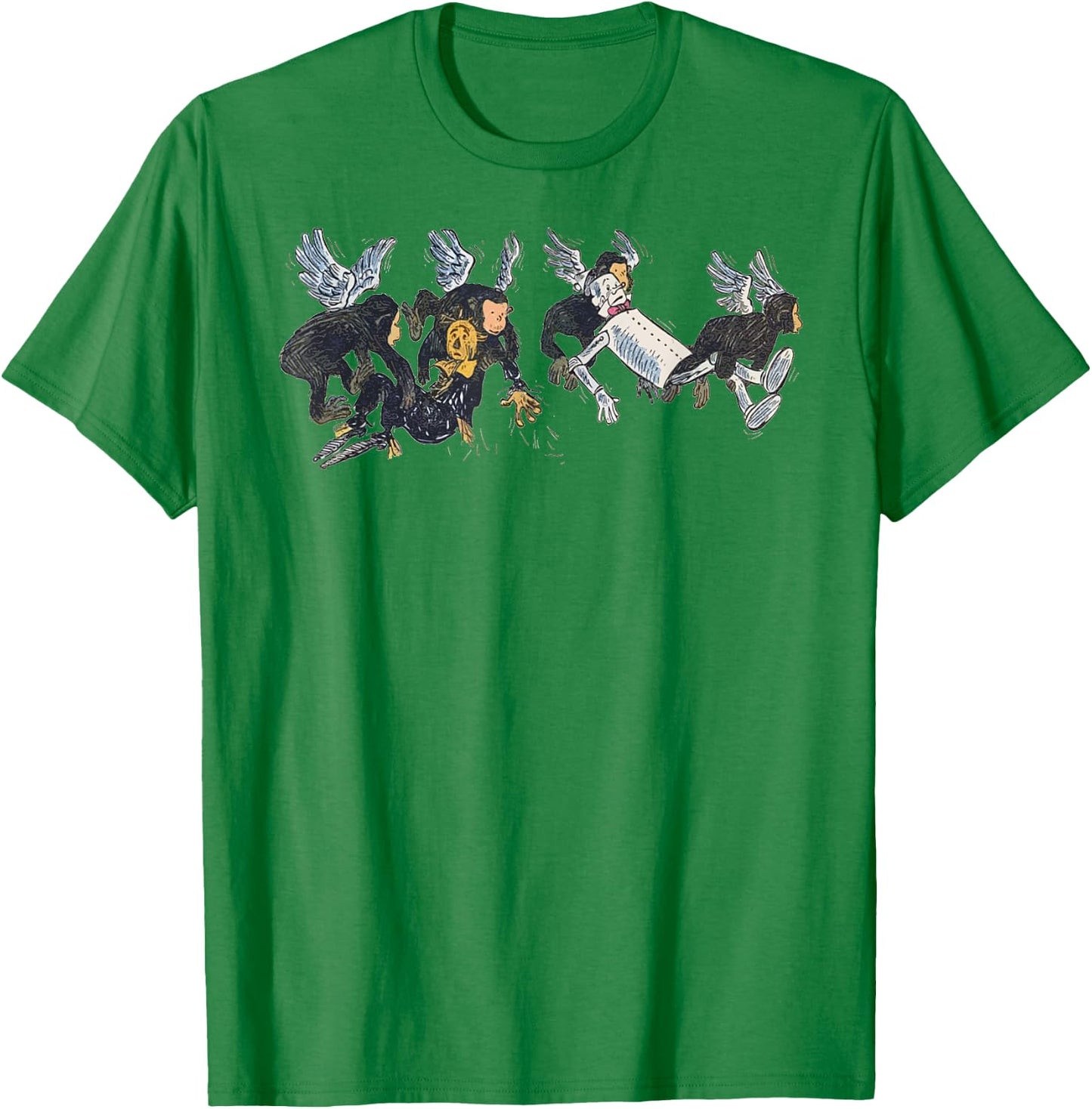 Flying Monkeys - Wizard of OZ Tin Man Scarecrow T-Shirt - T-Shirt | Irish Green