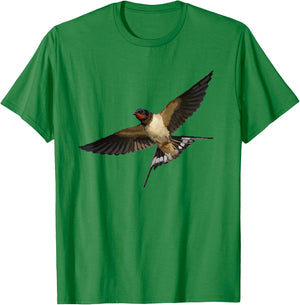 Barn Swallow Bird T Shirt T-Shirt - T-Shirt | Irish Green