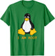 Linux Mascot Tux the Penguin I Am Root Men Women Kids T-Shirt - T-Shirt | Irish Green
