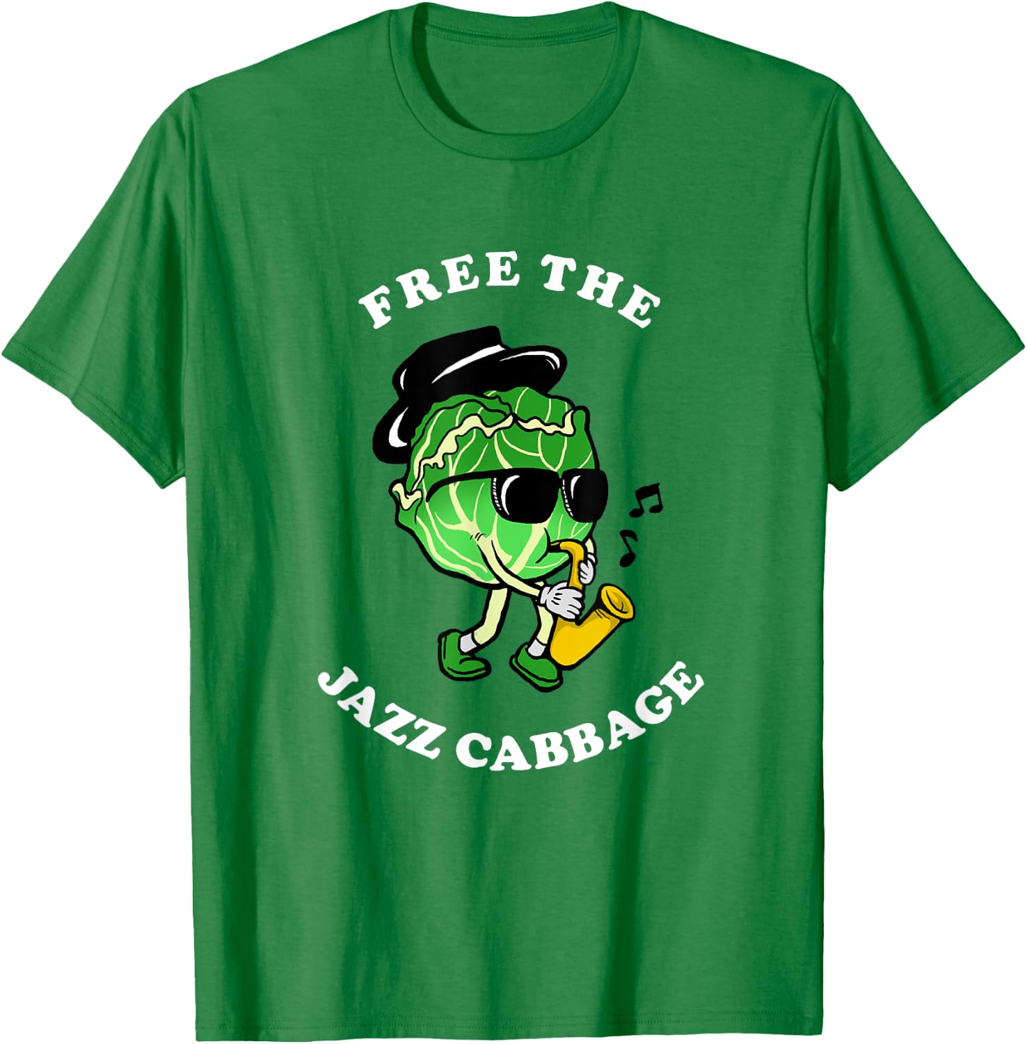 Free The Jazz Cabbage - Jazz Cabbage Meme T-Shirt - T-Shirt | Irish Green
