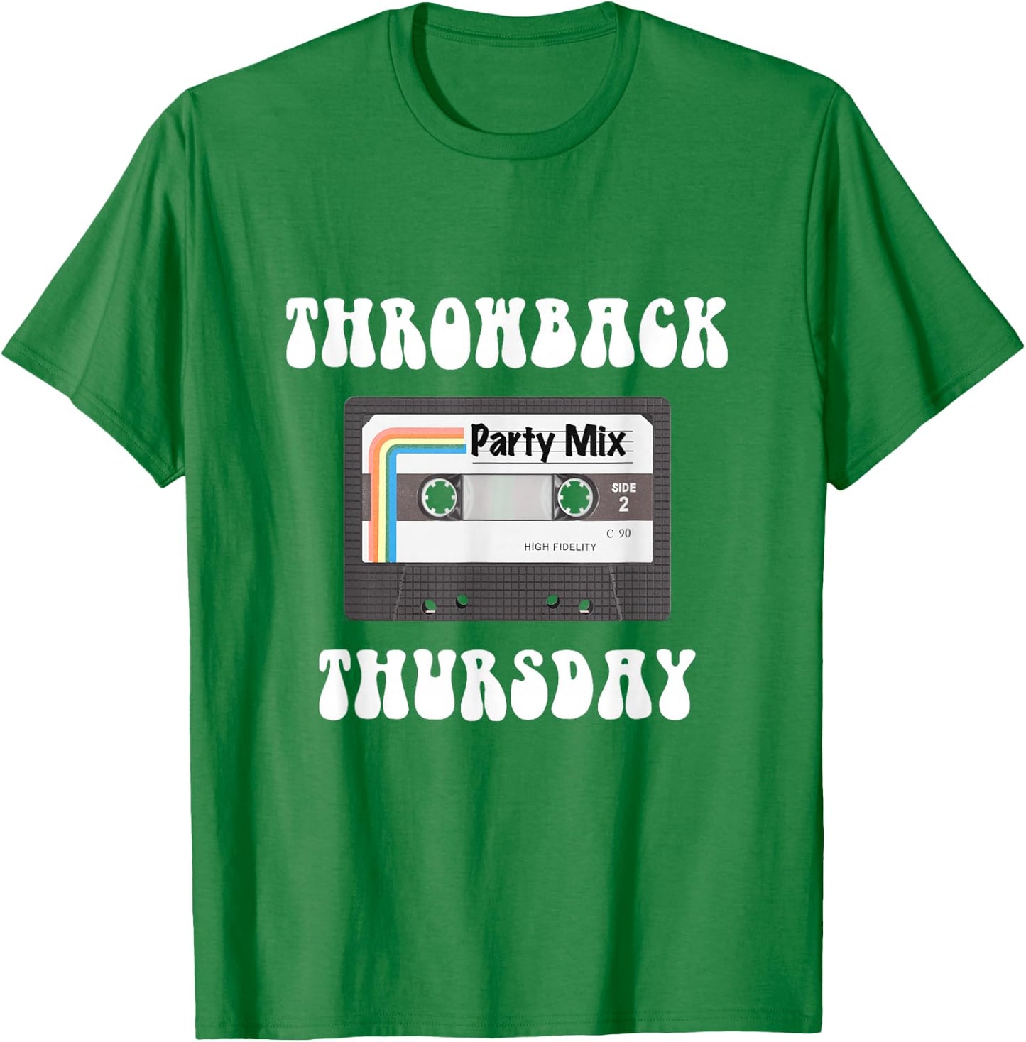 Throwback Thursday with Party Mix Cassette T-Shirt - T-Shirt | Irish Green