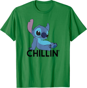 Lilo & Stitch - Chillin T-Shirt - T-Shirt | Irish Green