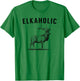 Elkaholic - Funny Elk Hunting T-Shirt - T-Shirt | Irish Green