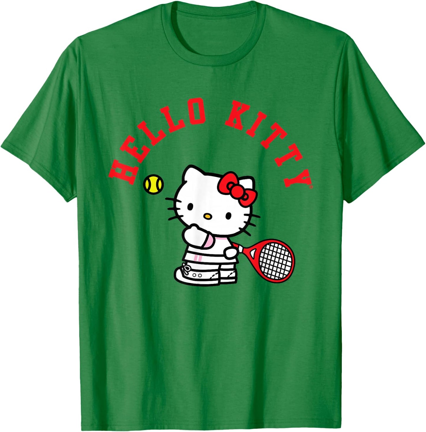 Hello Kitty Tennis Shirt T-Shirt - T-Shirt | Irish Green