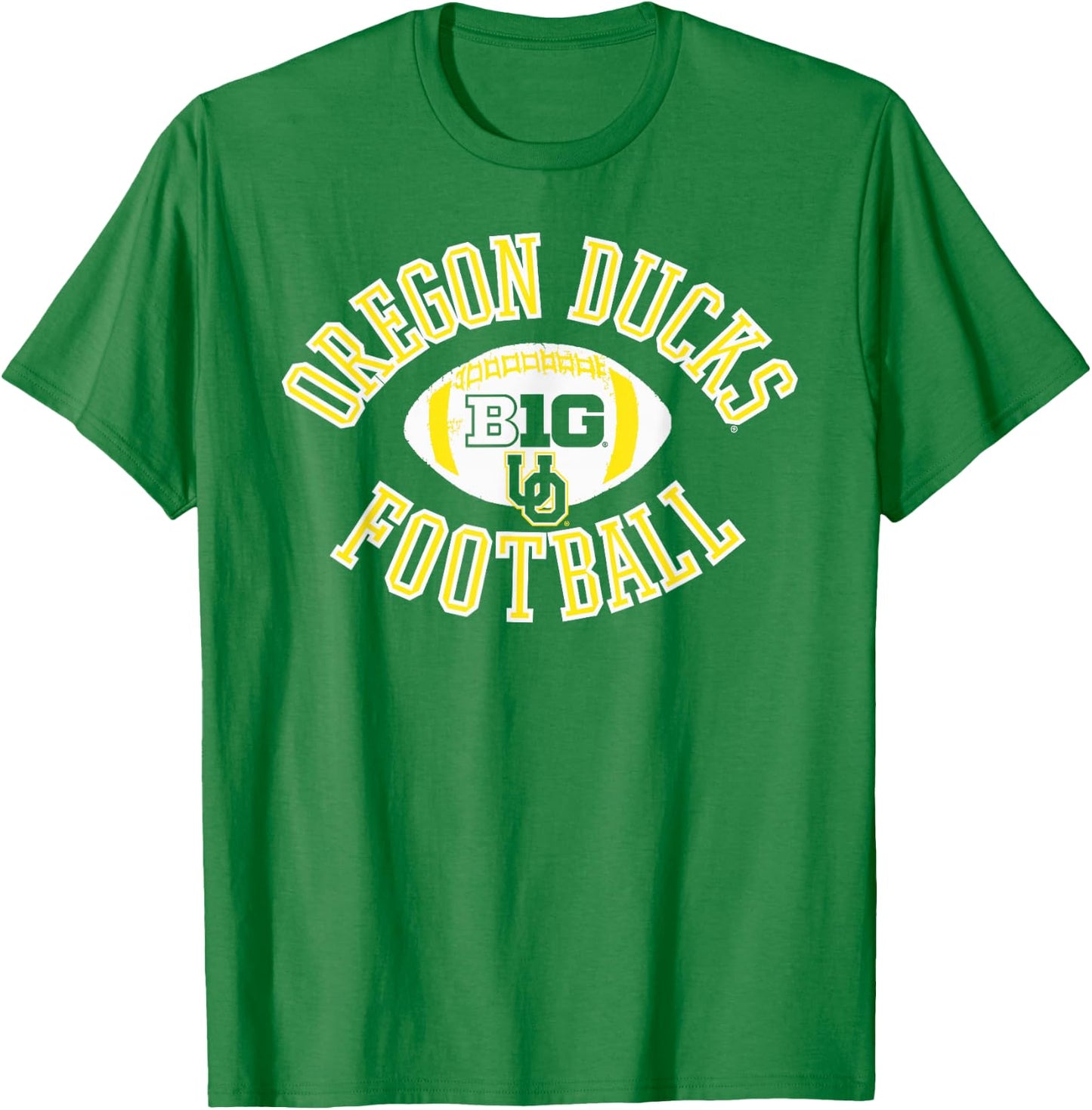 Oregon Ducks Big 10 Football Huddle Green T-Shirt - T-Shirt | Irish Green