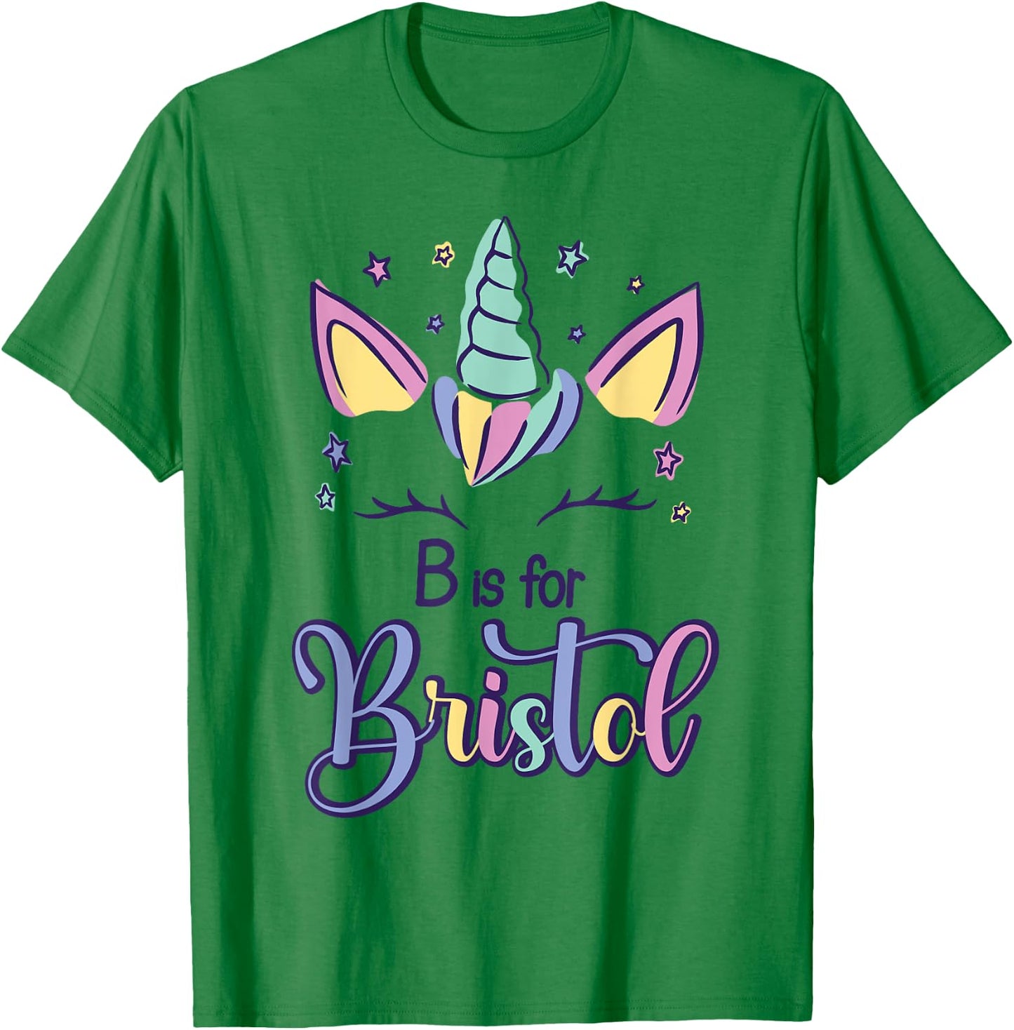 First Name Bristol Personalized B Is For Bristol T-Shirt - T-Shirt | Irish Green