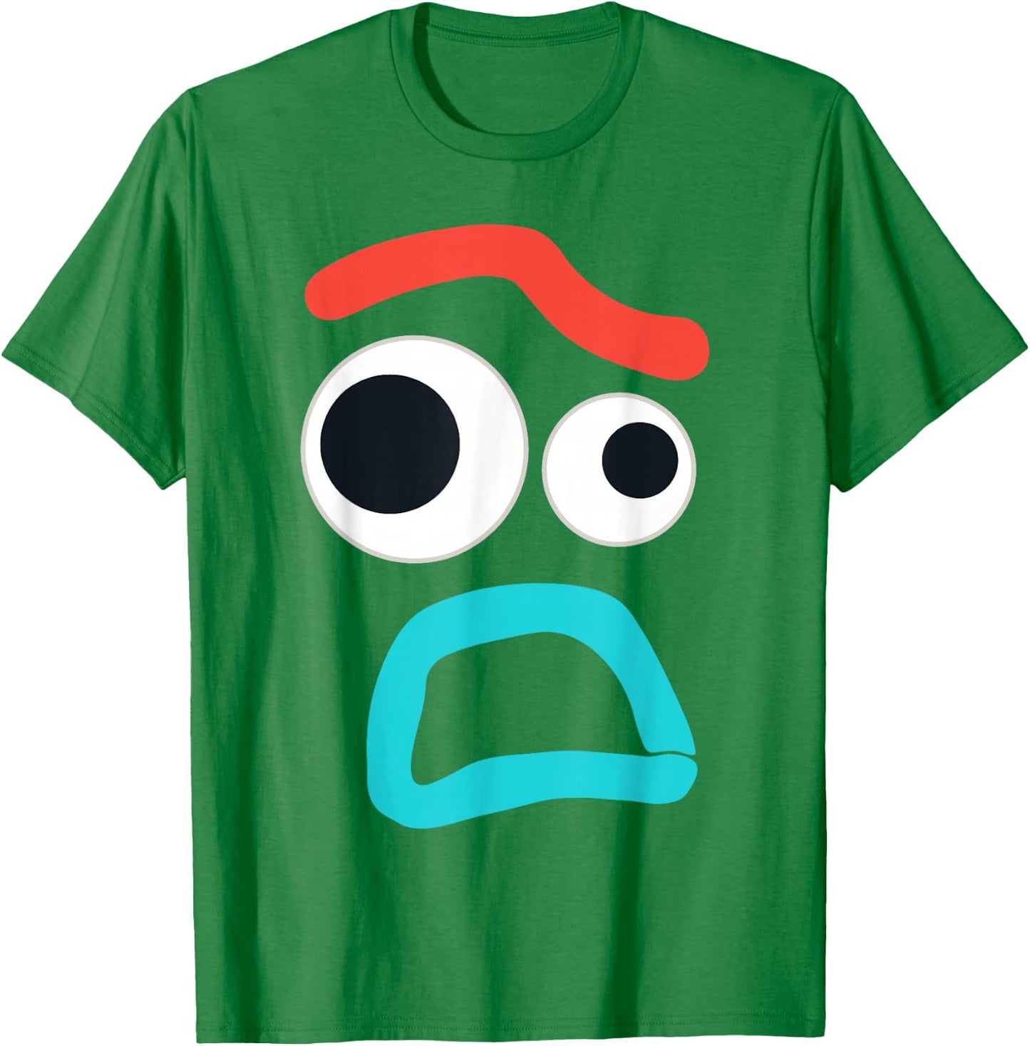 Disney and Pixar Toy Story 4 Forky Timid Face Costume T-Shirt - T-Shirt | Irish Green