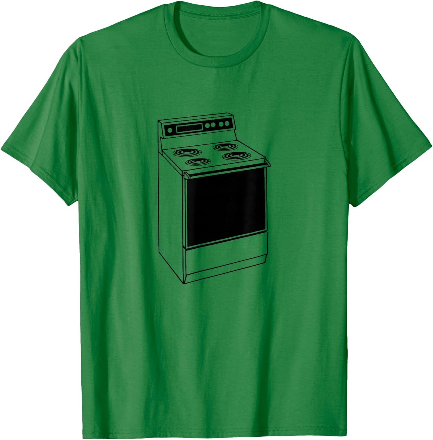 Kitchen Stove Print T-Shirt - T-Shirt | Irish Green