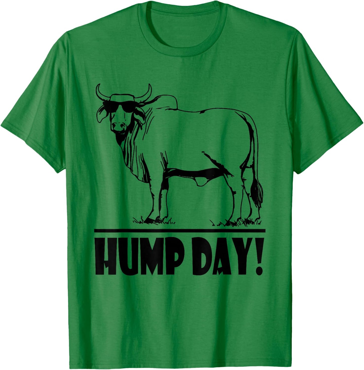 Zebu Cattle, Brahma Bulls, Funny Hump Day Meme, Bovine Meat T-Shirt - T-Shirt | Irish Green