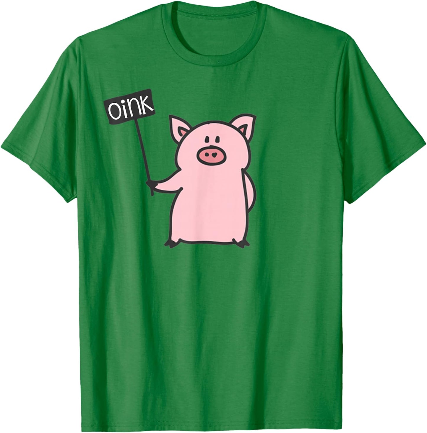 Cute Pig Oink & Piggy Pajama Piglet T-Shirt - T-Shirt | Irish Green