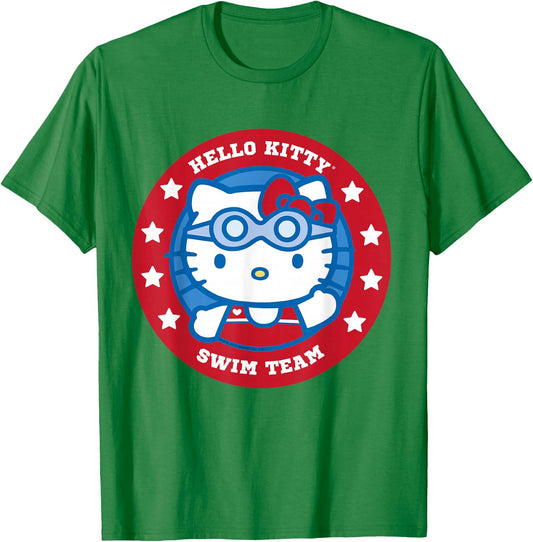 Hello Kitty Swim Team Swimmer Shirt T-Shirt - T-Shirt | Irish Green