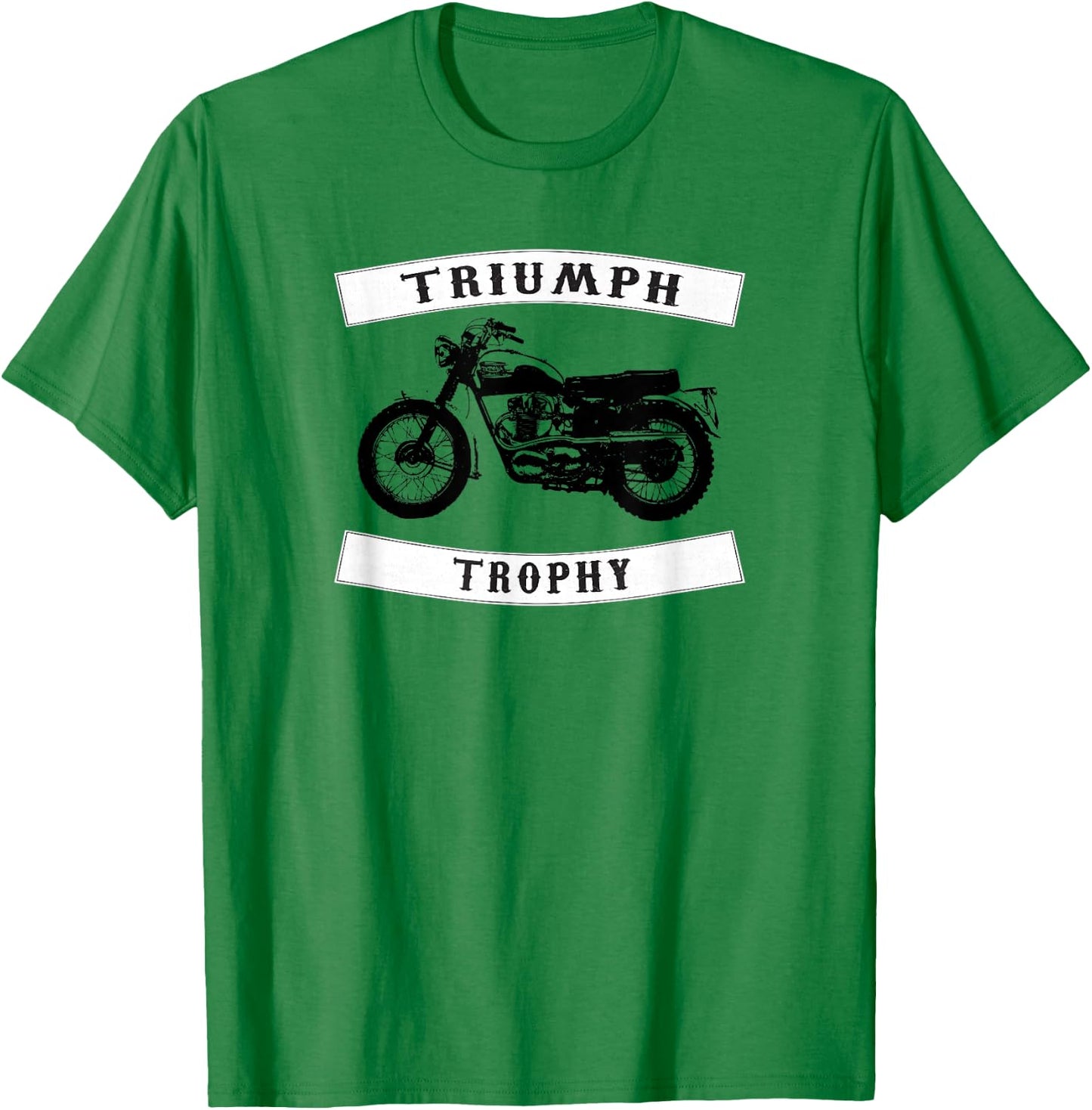 Triumph TR6 Trophy- Classic Motor Cycle T-Shirt - T-Shirt | Irish Green