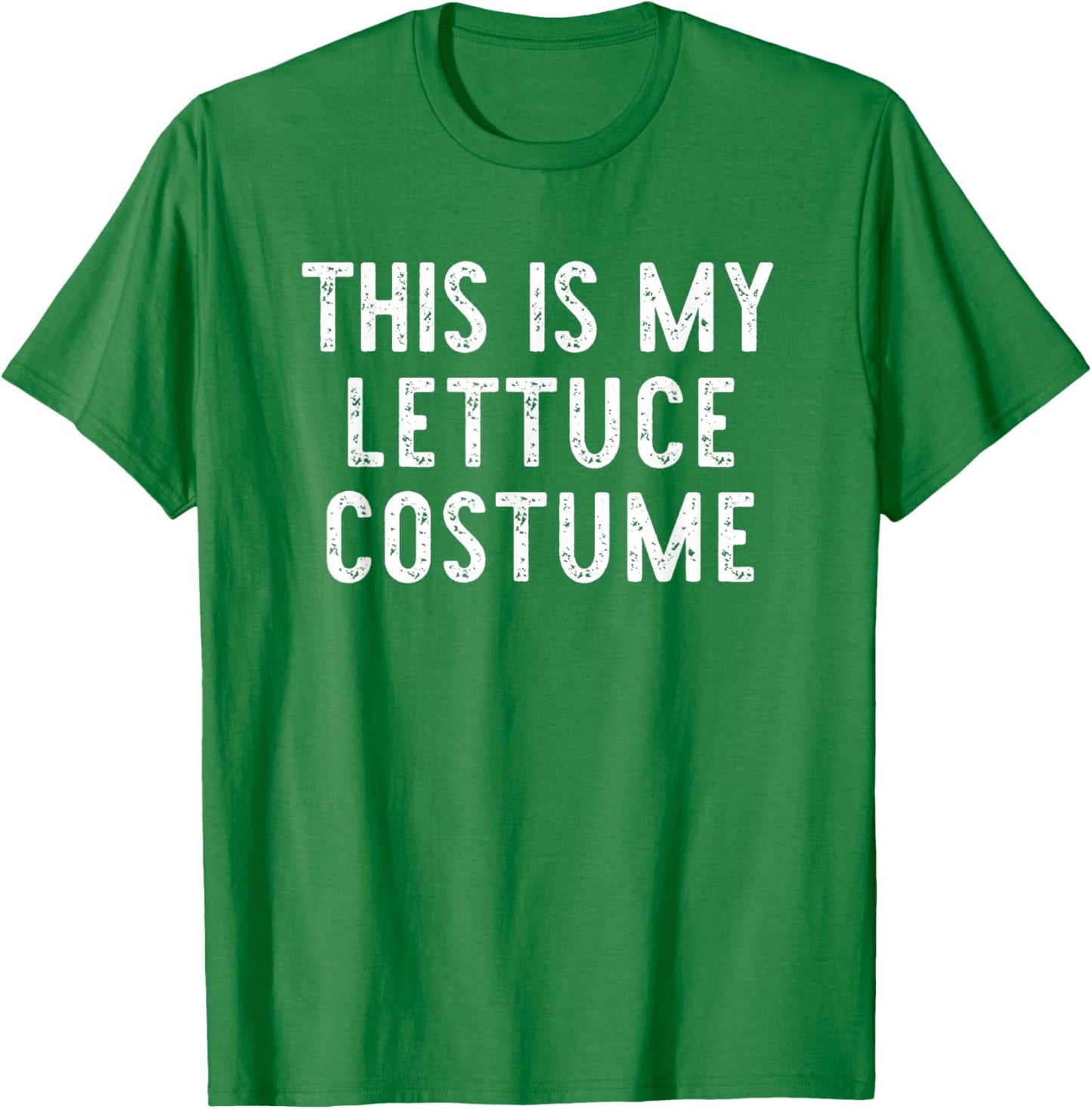 This is My Lettuce Costume Halloween Funny Simple Kids Adult T-Shirt - T-Shirt | Irish Green