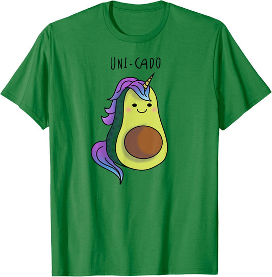 Uni Cado - Unicorn Avocado Vegan Birthday Christmas gift T-Shirt - T-Shirt | Irish Green