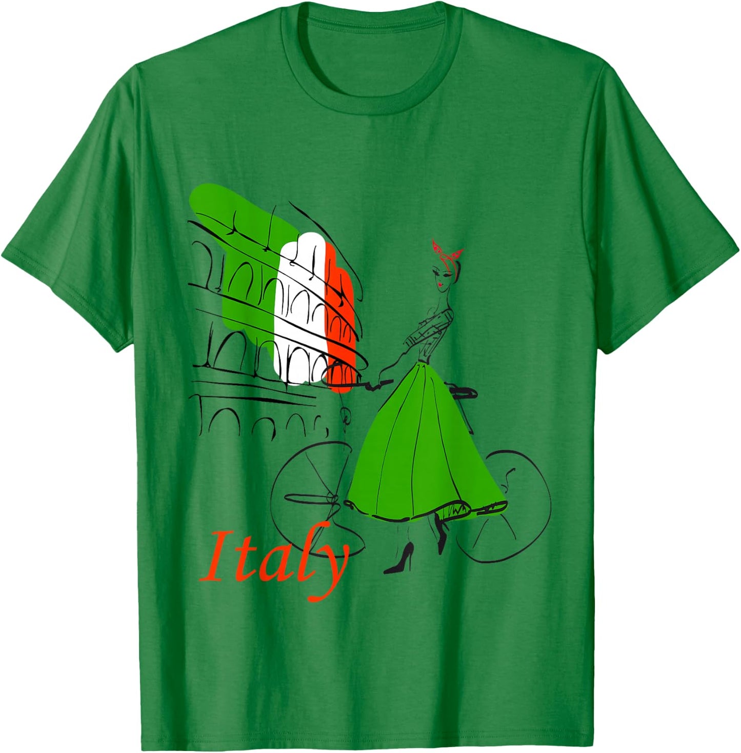 Italy t Shirt, Rome Women,Women T-Shirt - T-Shirt | Irish Green