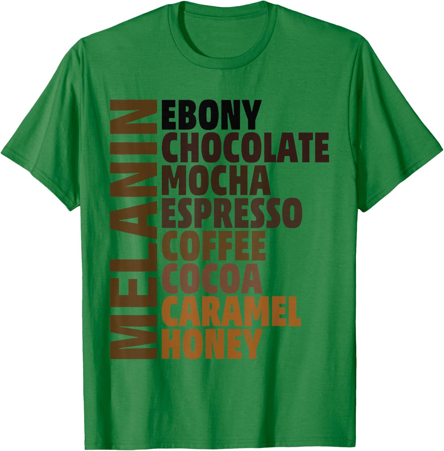African Melanin Queen Girls & Melanated Black Pride T-Shirt - T-Shirt | Irish Green