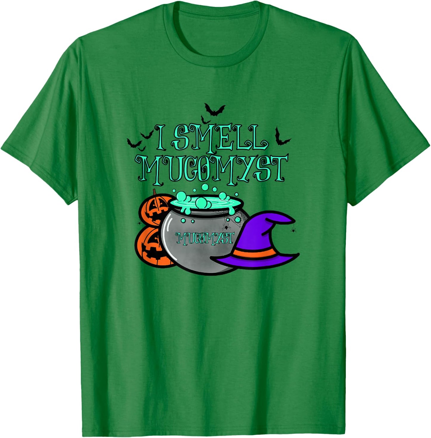 Halloween Respiratory Therapist Design I Smell Mucomyst Brew T-Shirt - T-Shirt | Irish Green