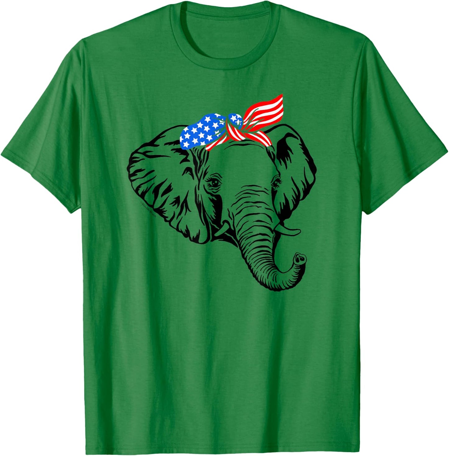 Patriotic Elephant July 4th Vote Republican Party Support T-Shirt - T-Shirt | Irish Green