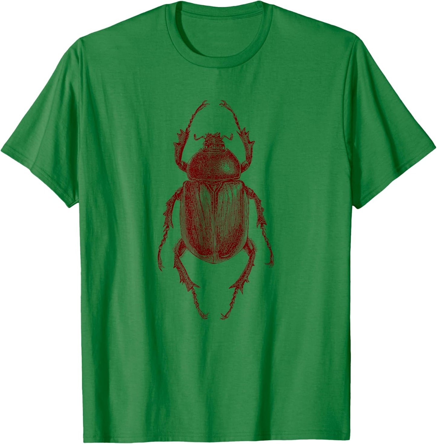 Insect Retro Vintage Bug Illustration Graphics - Beetle T-Shirt - T-Shirt | Irish Green