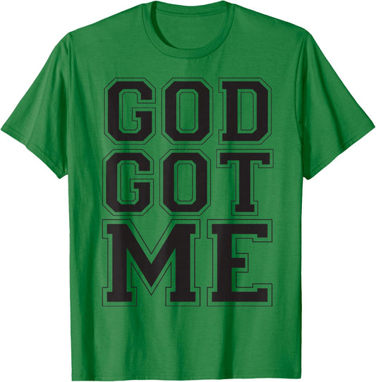 Christian T Shirt God Got Me (Black) T-Shirt - T-Shirt | Irish Green