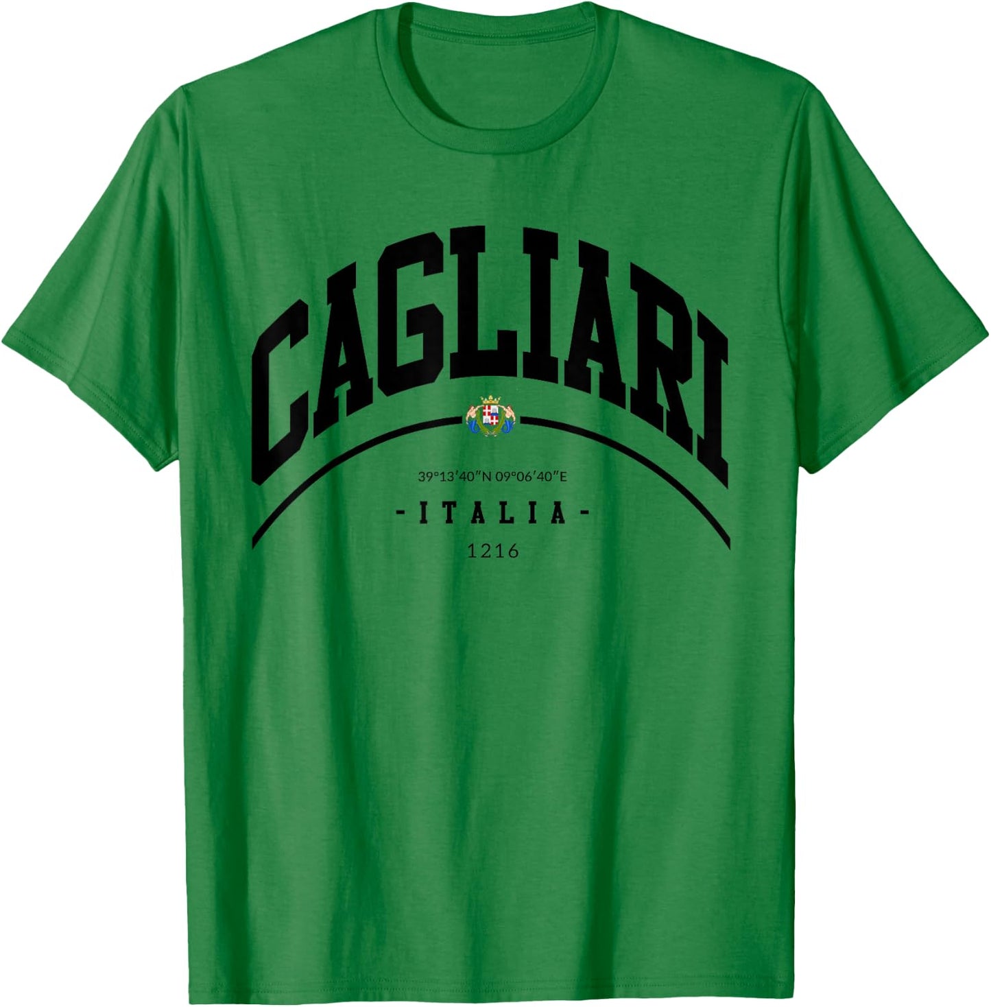 Cagliari Italia family trip Cagliari home Italy T-Shirt - T-Shirt | Irish Green