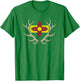 New Mexico Elk Hunt Shirt - State Flag Antler T-Shirt - T-Shirt | Irish Green