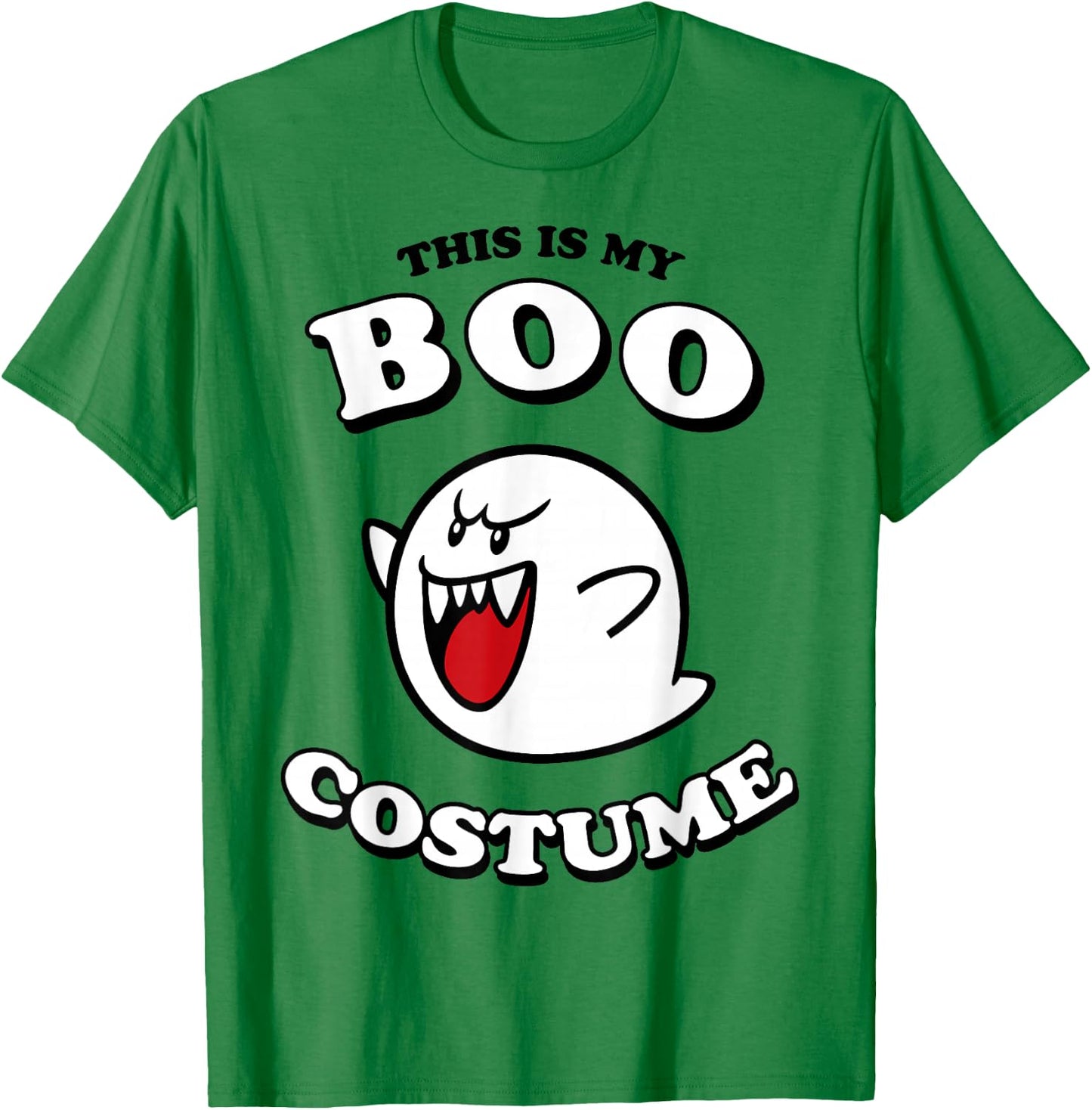 Super Mario Halloween Vintage This Is My Boo Costume T-Shirt - T-Shirt | Irish Green