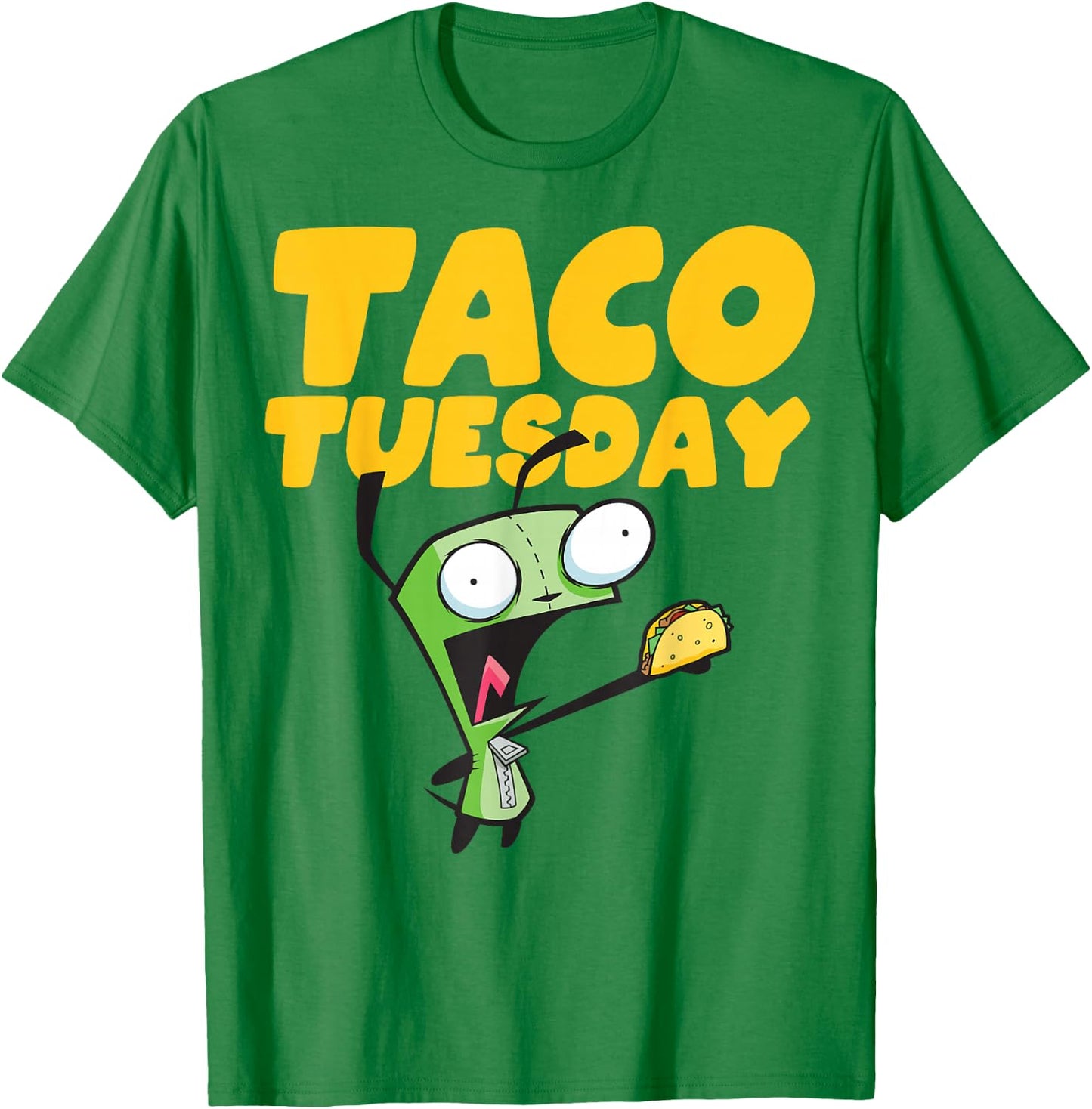 Invader Zim Gir Taco Tuesday! Portrait T-Shirt - T-Shirt | Irish Green