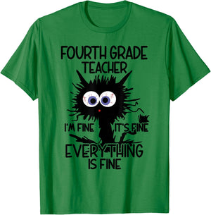 Fourth Grade Teacher 4th Grade Apparel T-Shirt - T-Shirt | Irish Green
