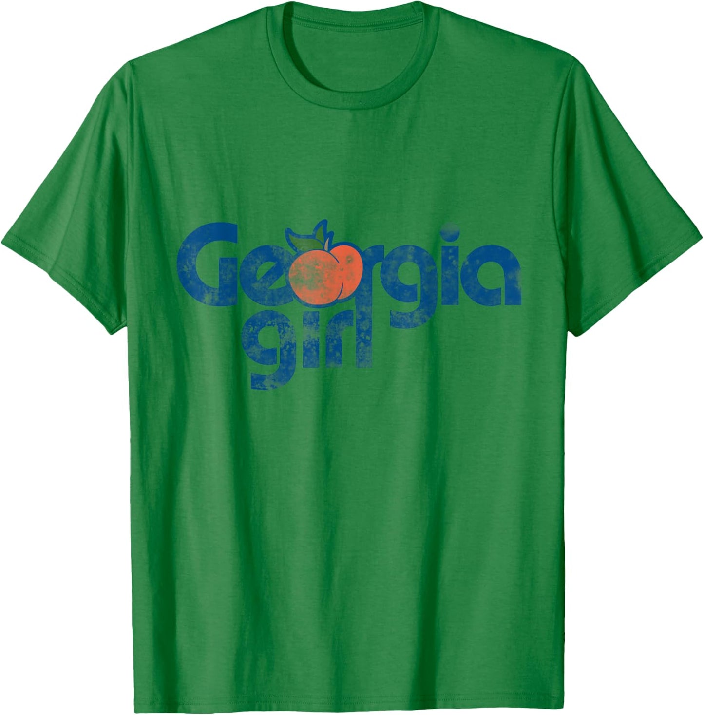 Georgia Girl vintage Georgia Peach T-Shirt - T-Shirt | Irish Green