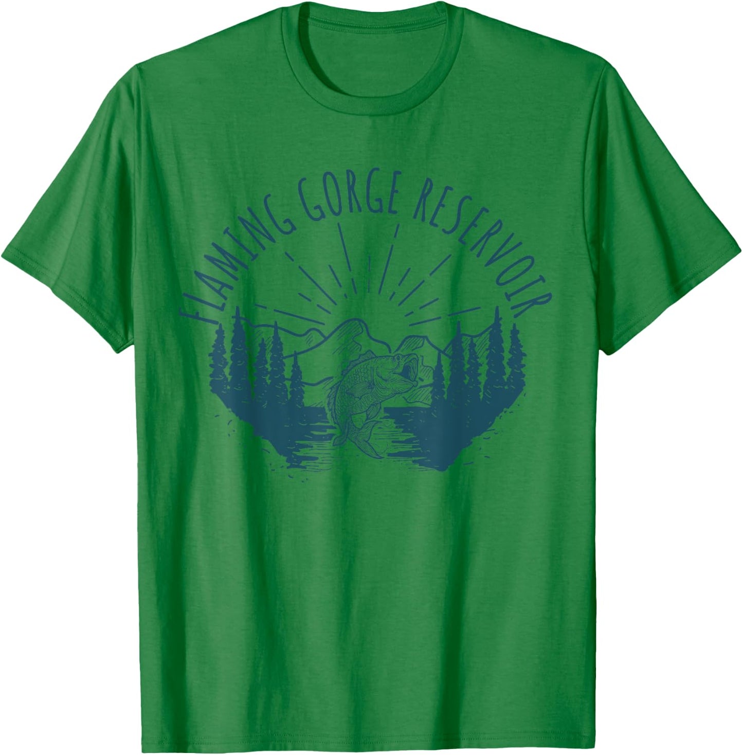 Beautiful Flaming Gorge Reservoir T-Shirt - T-Shirt | Irish Green