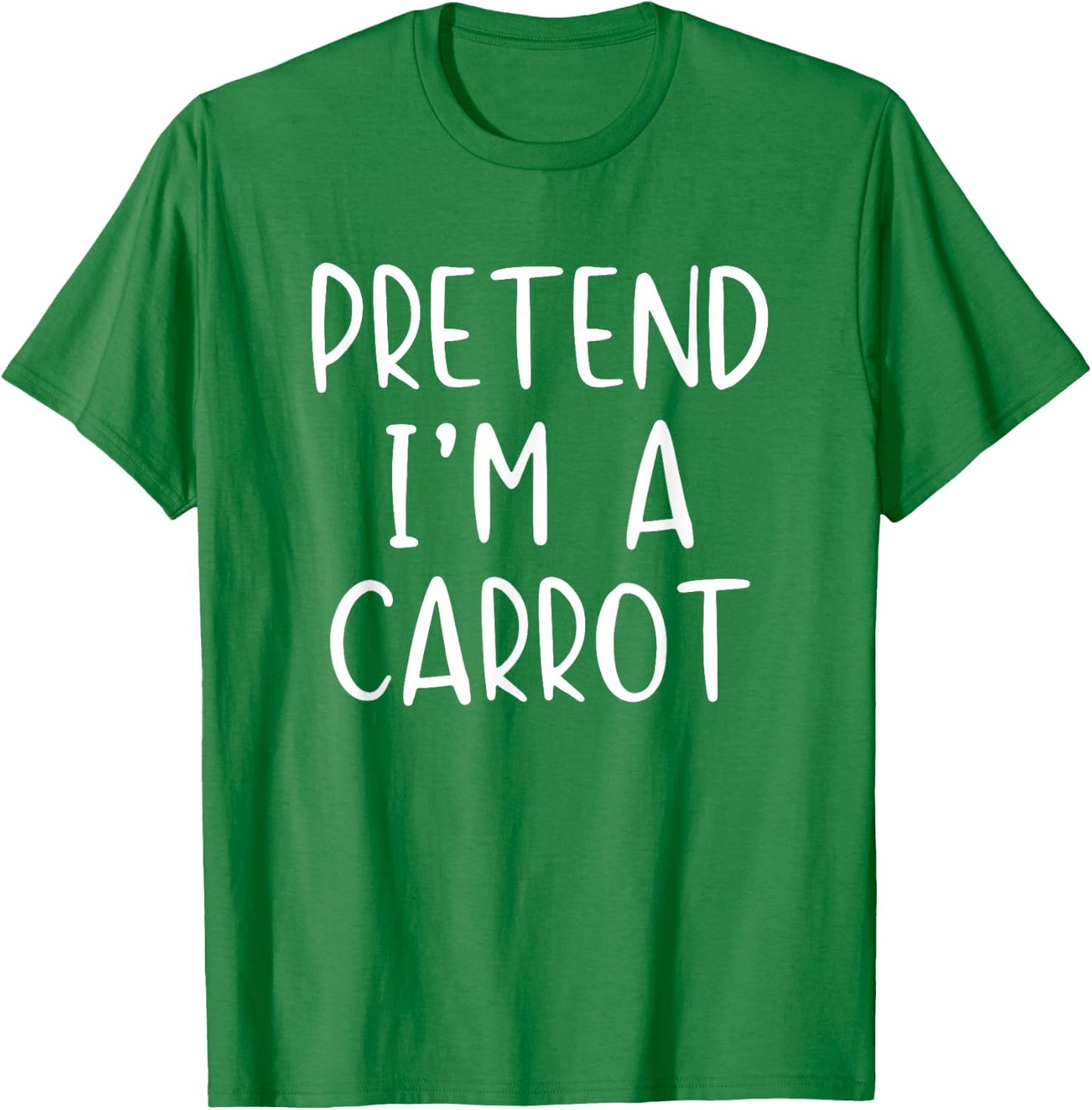 Pretend I'm A Carrot Costume Halloween Simple Adult Kid T-Shirt - T-Shirt | Irish Green