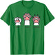 Dog Rock Paper Scissors Paw Funny T-Shirt - T-Shirt | Irish Green