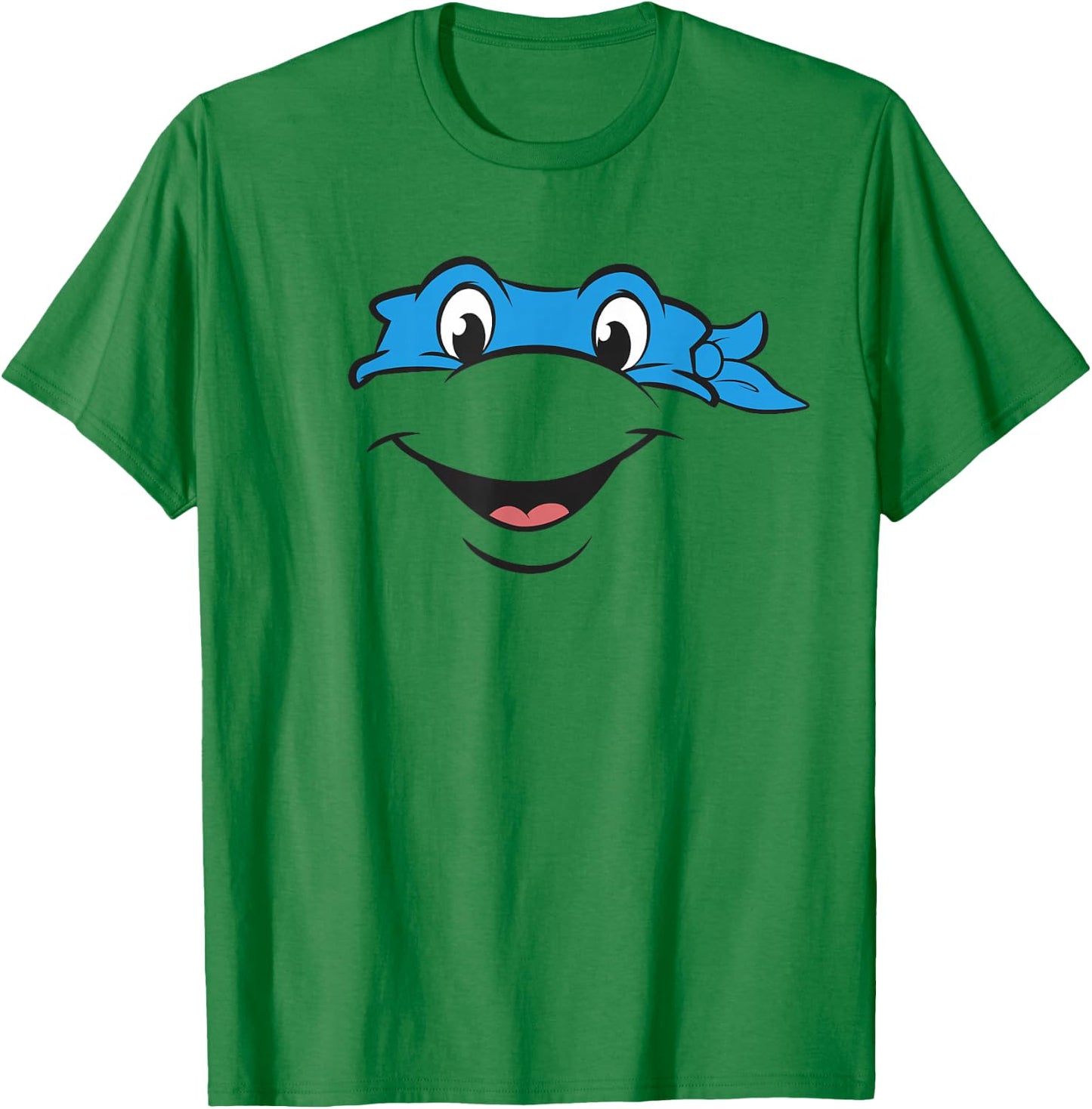 Teenage Mutant Ninja Turtles Leonardo Big Face Costume T-Shirt - T-Shirt | Irish Green