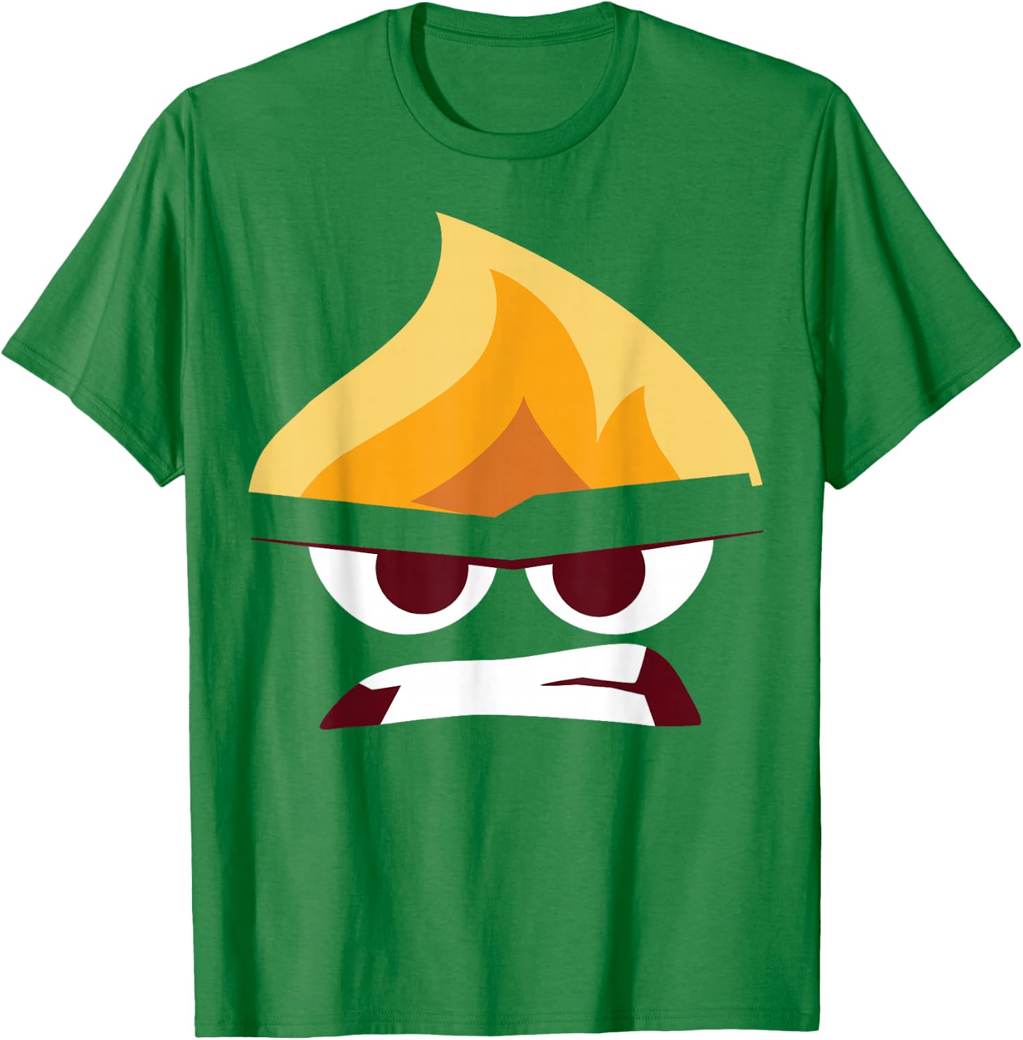 Disney Pixar Inside Out Angry Face Halloween T-Shirt - T-Shirt | Irish Green