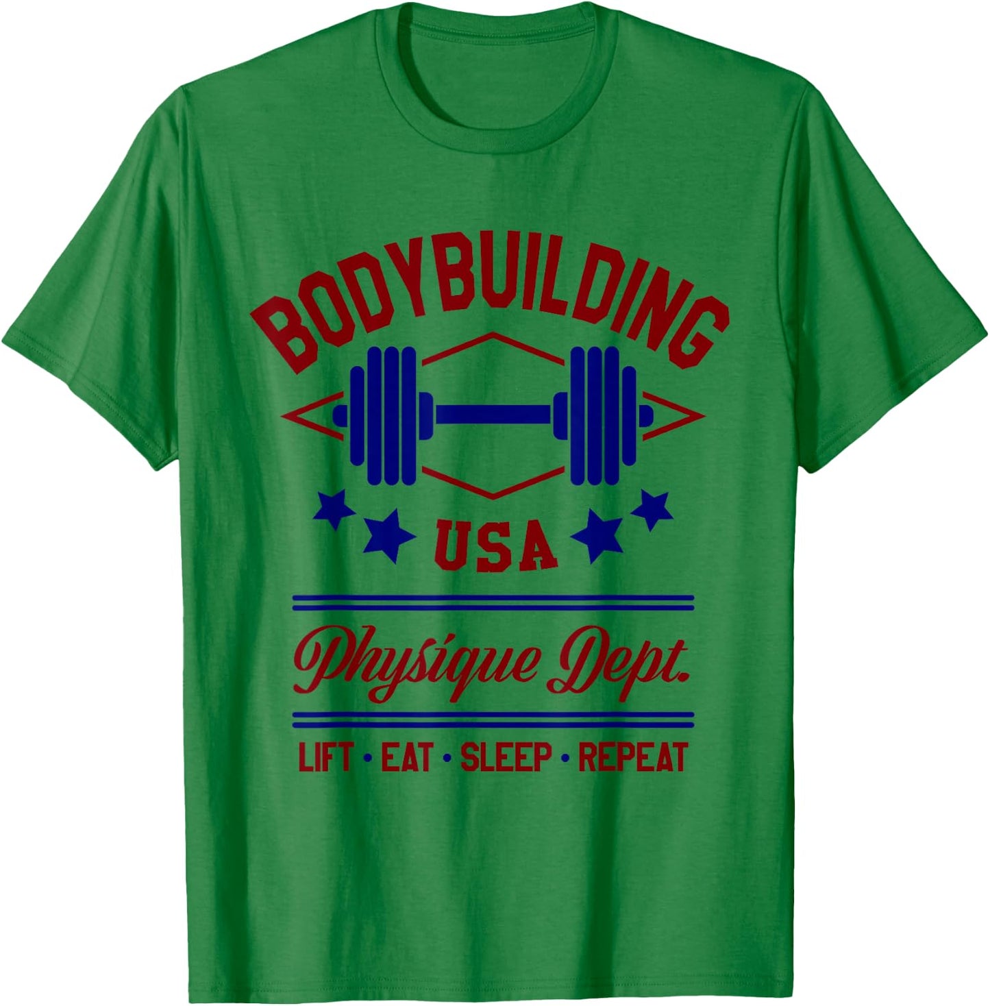 Vintage Retro Bodybuilding Gym T-Shirt - T-Shirt | Irish Green