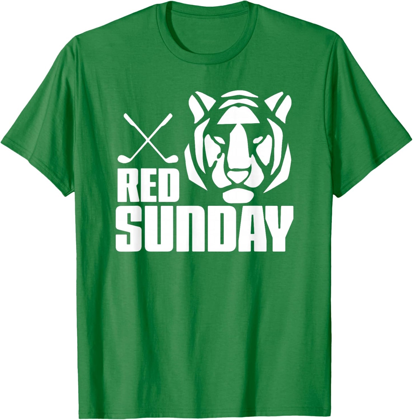 Tiger Red Sunday Golf T-Shirt - T-Shirt | Irish Green