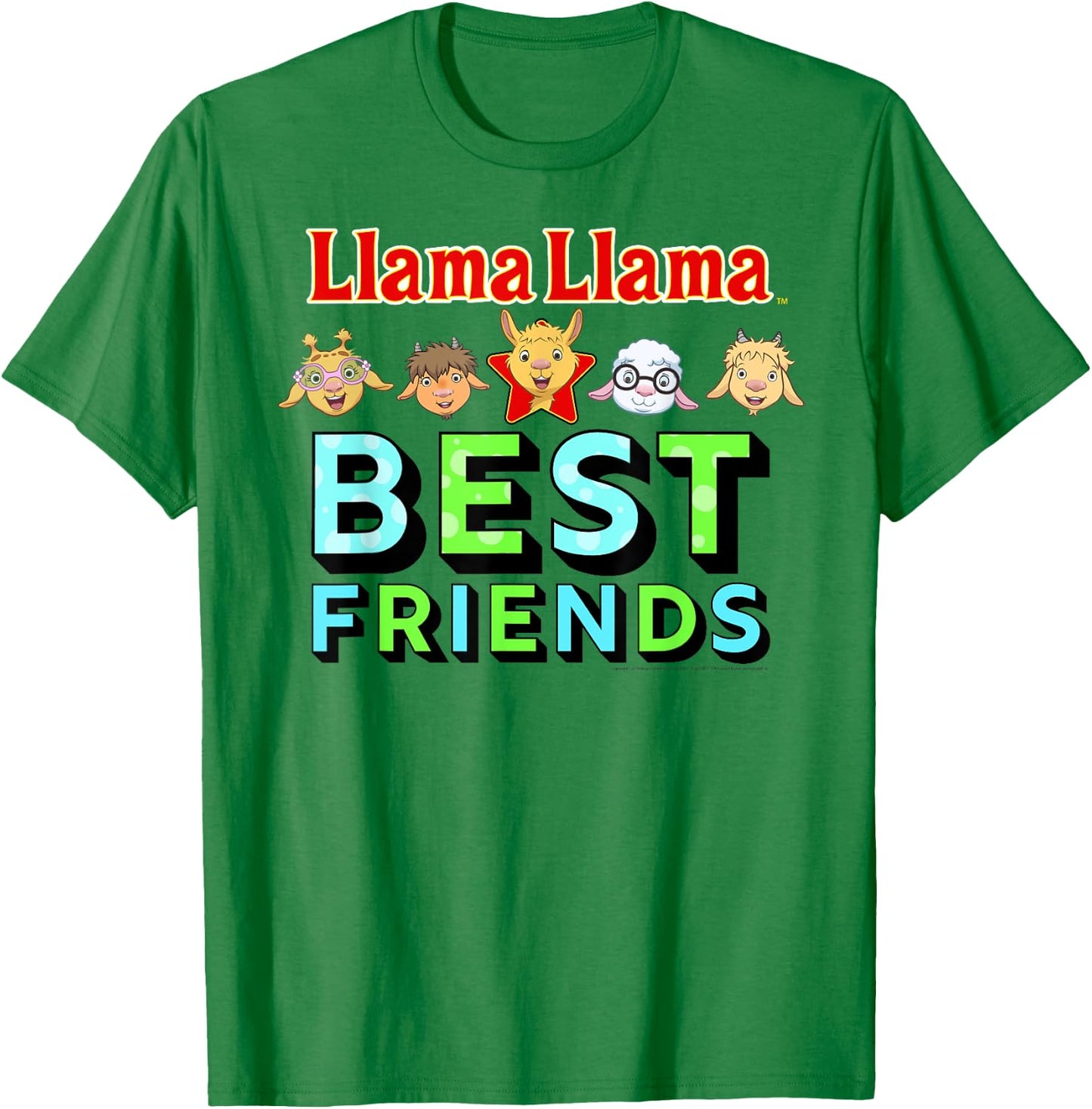 Llama Llama Netflix Best Friends Shirt T-Shirt - T-Shirt | Irish Green