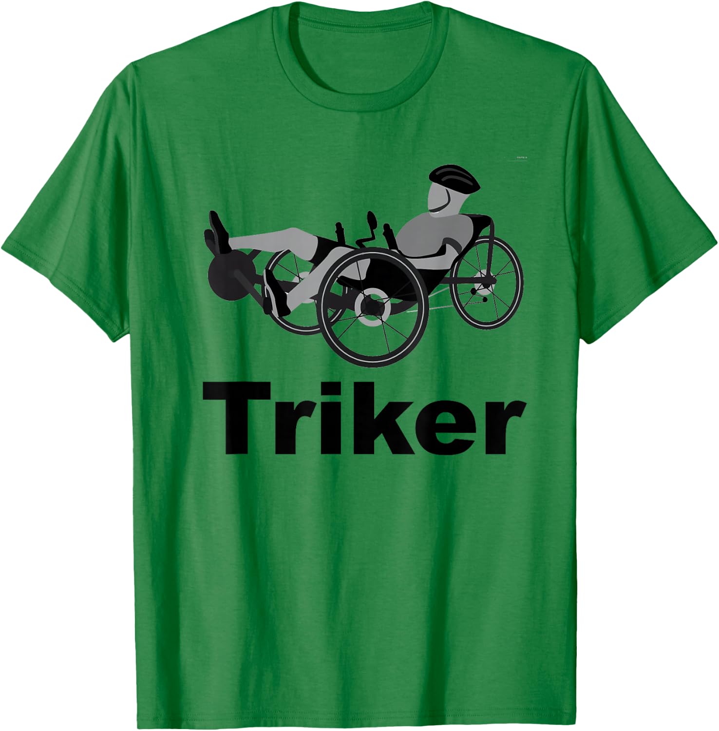 Triker Recumbent Trike Bike T-Shirt - T-Shirt | Irish Green
