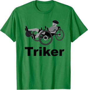 Triker Recumbent Trike Bike T-Shirt - T-Shirt | Irish Green
