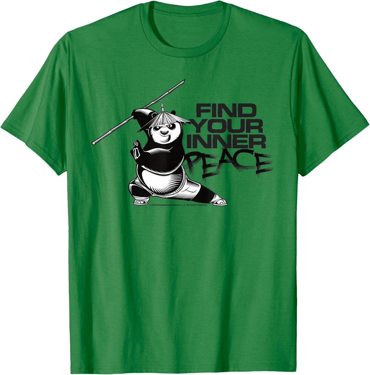Kung Fu Panda Find Your Inner Peace Portrait T-Shirt - T-Shirt | Irish Green
