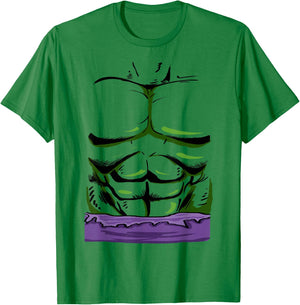 Marvel Halloween Avengers Hulk Front Chest Graphic T-Shirt - T-Shirt | Irish Green