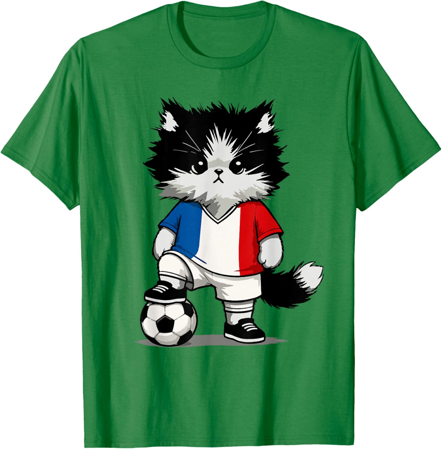 French Flag Men Women Kids France T-Shirt - T-Shirt | Irish Green